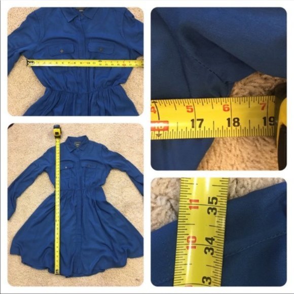 Anthro Maeve Dakota Button Down Long sleeve Shirt Dress Size XS - Picture 7 of 11